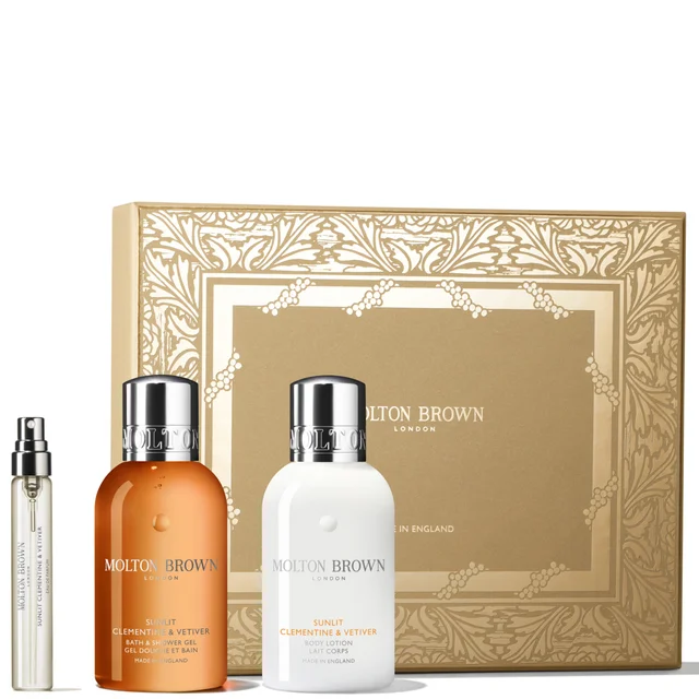 Molton Brown Sunlit Clementine & Vetiver Travel Gift Set Worth £44