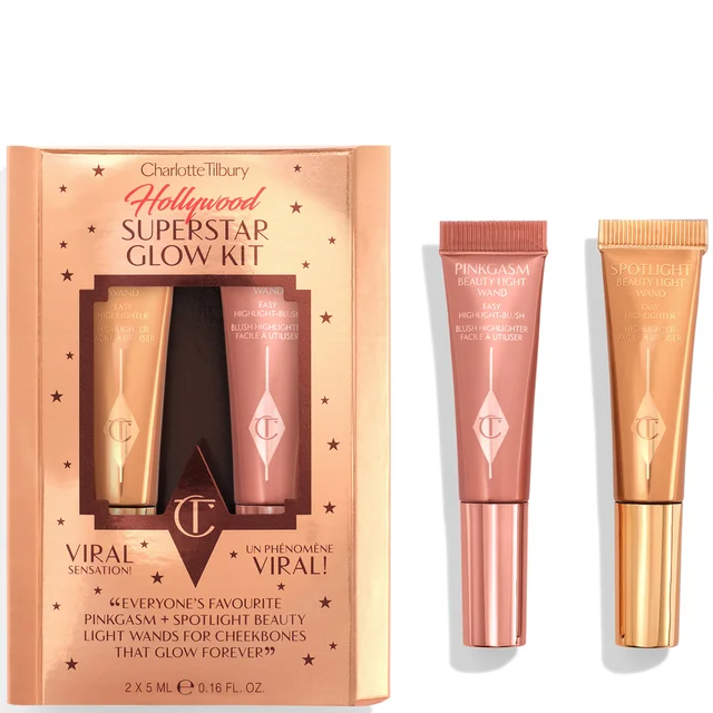 Charlotte Tilbury Hollywood Superstar Glow Kit (Worth £32.00)