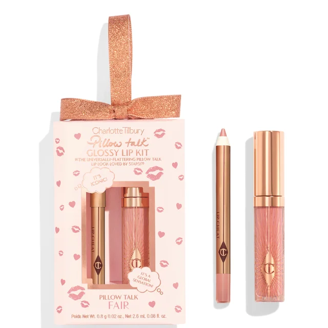 Charlotte Tilbury Pillow Talk Fair Mini Glossy Lips Duo (Worth £53.00)