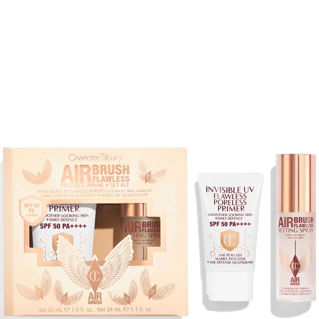 Charlotte Tilbury Airbrush Flawless Protect, Prime + Set Kit (Worth £68.00)