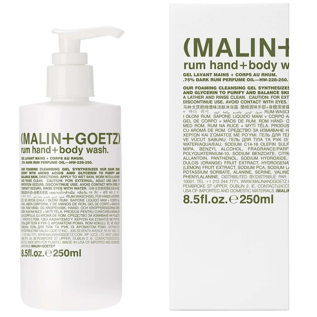 Malin & Goetz Rum Hand + Body Wash 250ml