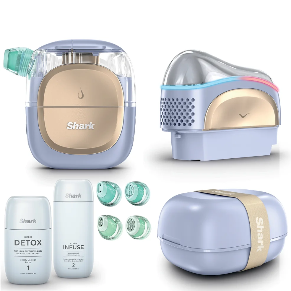 Shark Beauty FacialPro Glow + Depuffi at Home Facial - Spa Purple Image 1