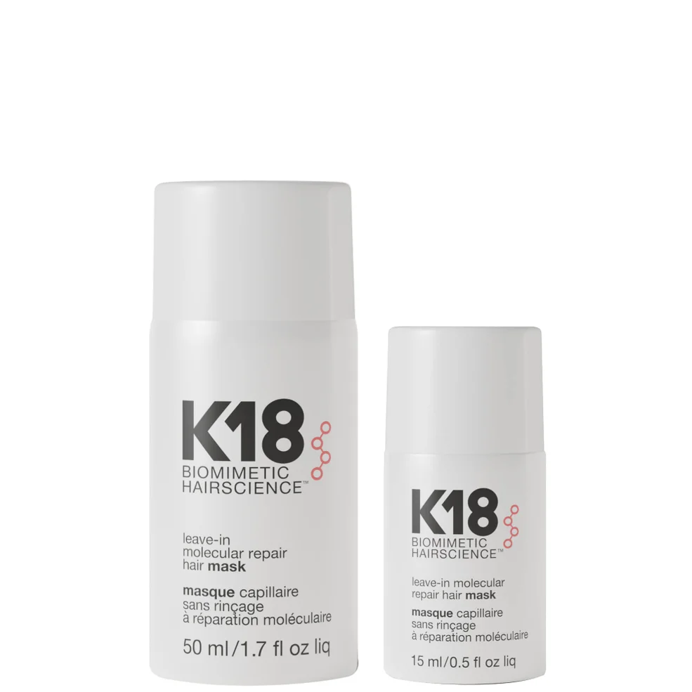 K18 Biomimetic Hairscience Molecular Mask Home & Away Bundle Image 1
