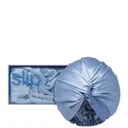 slip pure silk turban - cornflower