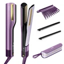 Shark SilkiPro Straight Hair Straightener + Dryer in One Tool - Plum Satin