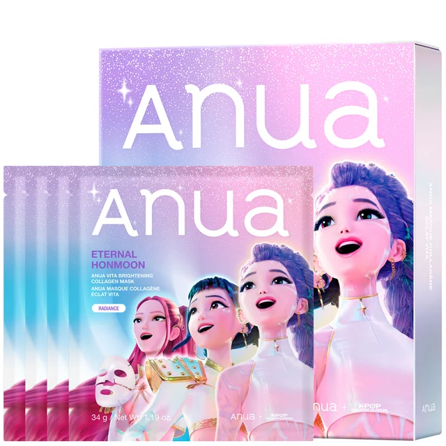 Anua K-Pop Demon Hunters Vita Brightening Ceramide Barrier Collagen Mask (4PC)