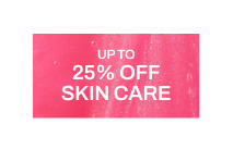up to 25% off skincare