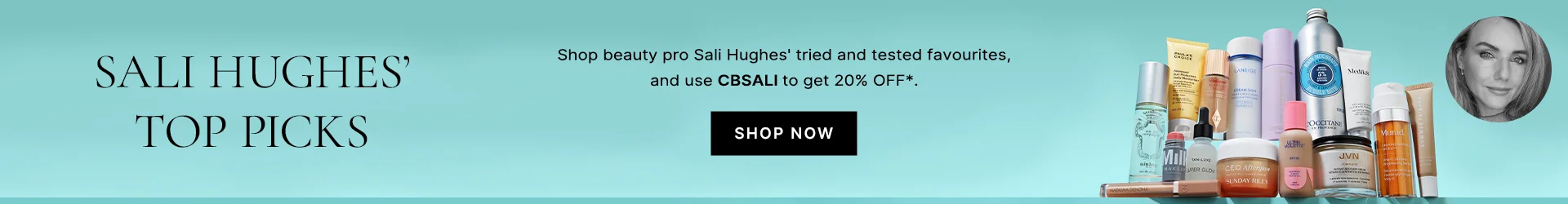 20% OFF SALI HUGHES' TOP PICKS